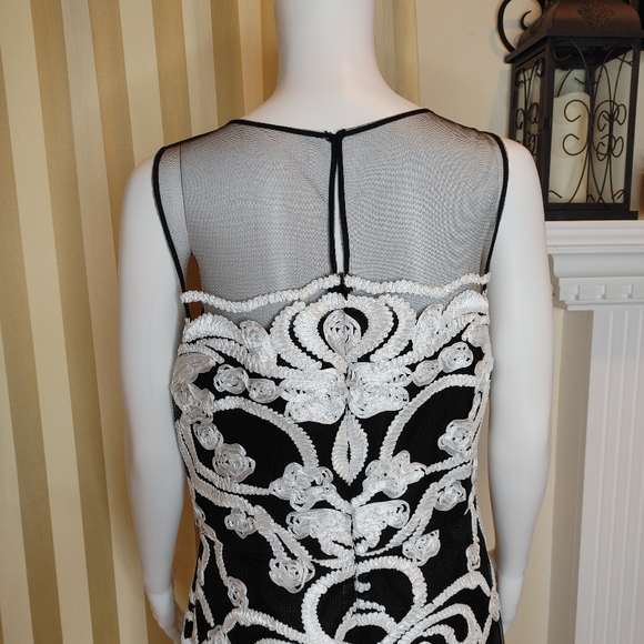 JULIA JORDAN EMBROIDERED ILLUSION COCKTAIL DRESS 12 - Picture 7 of 9